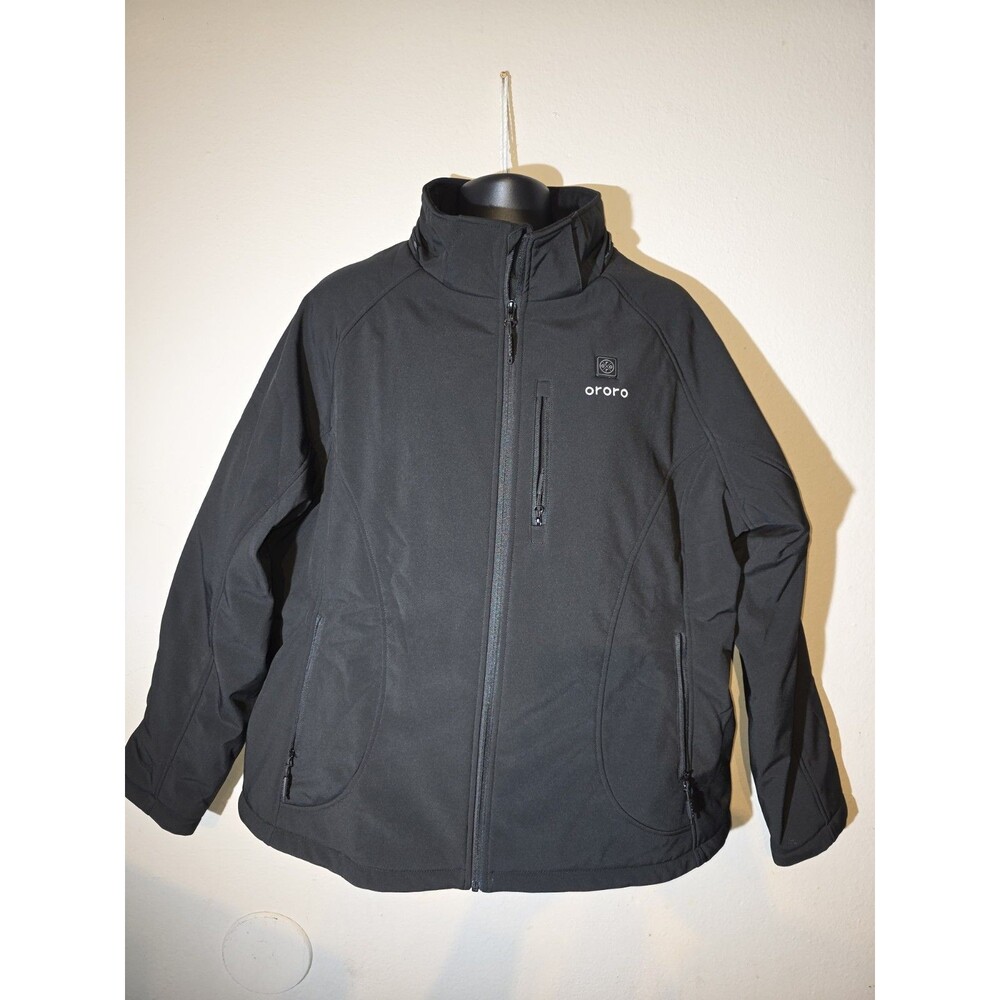 Ororo Heated Jacket Mens Size 2XL Black Full Zip (NO BATTERY)